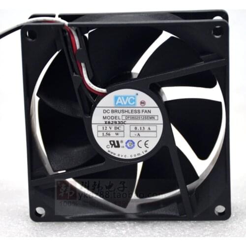 DF0802512SEMN new original computer chassis cooling fan 8025 12V 0.13A frequency converter mute fan