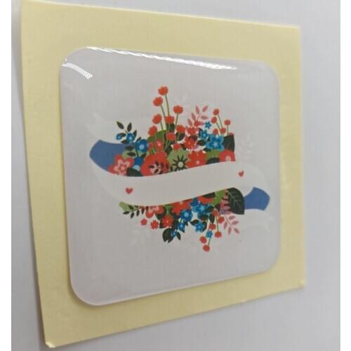 Adhesive Dome Label 3D Waterproof Resin Epoxy Domed Stickers