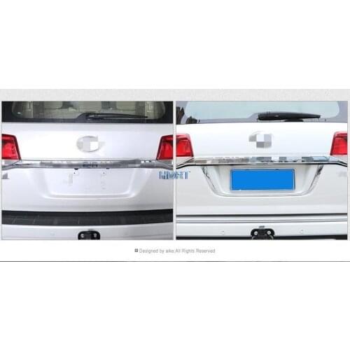 ABS Rear License Frame Plate Cover Chrome with Painting For Toyota Land Cruiser Accessories 2016 2017 2018 2019 2020