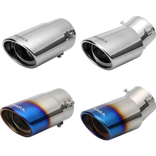 1Pcs/Set Car Accessories For Nissan navara leaf micra Emblem Chrome Plating Stainless Steel Car Exhaust Muffler Tip Pipes Cover
