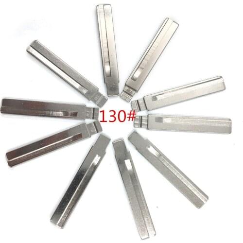 10pcs/lot Type 130# Metal Blank Uncut Flip KEYDIY/VVDI/JMD Remote Key Blade