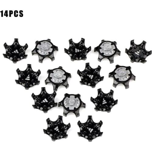 14pcs/lot Golf Spikes Pins Turn Fast Twist Shoe Spikes Cleats Parts Pins Replacement golf shoes Set Ultra Thin Durable