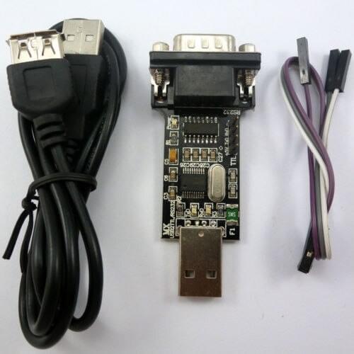 2 Functions USB COM Port DB9 TTL232 RS232 TTL 232 CH340T USB2.0 Cable Adapter
