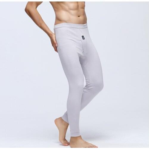 2Pcs/lot Brand Autumn Winter Men Warm Long Johns Pants Leggings Pants Sleeping Bottoms Men Thermal Cotton Underwear
