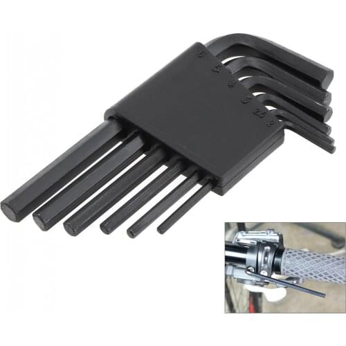 6pcs 2mm-6mm Hex Wrench Cycling Repair Tool Spanner Kit Repair Bicycle Hand Tool