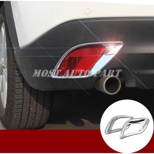 ABS Chrome Rear Fog Light Lamp Trim Cover 2pcs For Mazda CX-5 KE 2012-2016 Car accesories interior Car decoration