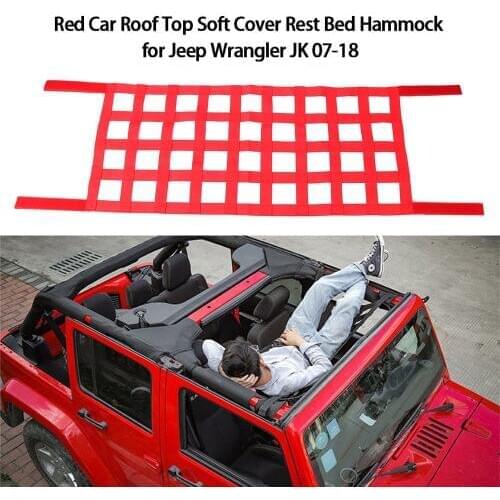 Car Roof Top Soft Cover Rest Bed Hammock for Jeep Wrangler JK 07-19