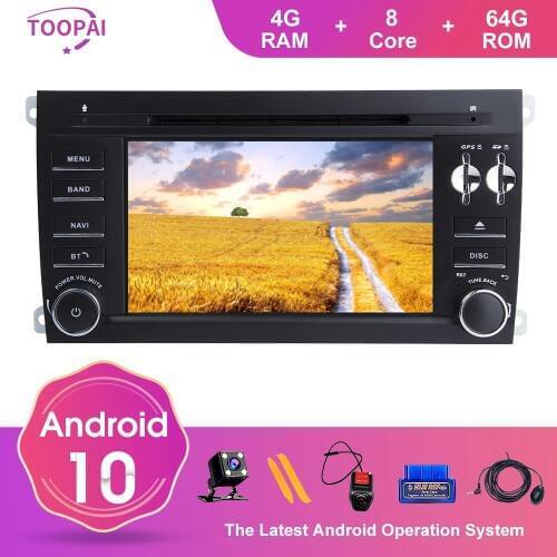 TOOPAI Android 10 For Porsche Cayenne 2003-2010 Auto Radio Stereo Head Unit GPS Navigation Car Multimedia Player DVD SWC CD New