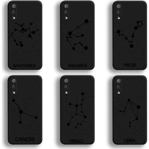 Twelve Constellations Phone Case For Huawei Honor 30 20 10 9 8 8x 8c v30 Lite view 7A pro