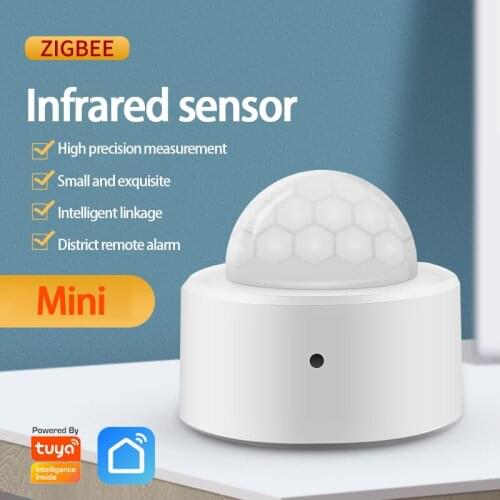 Tuya Zigbee Human Body Sensor PIR Sensor Detector Home Security Alarm Smart Life APP Remote Monitor Use With Zigbee Gateway