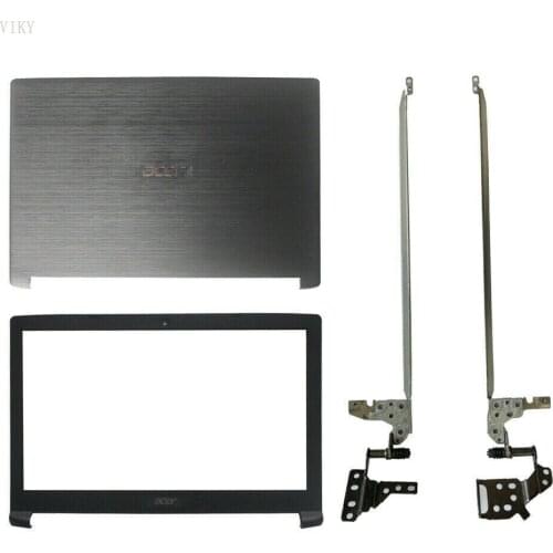 For Acer Aspire 5 A515-51 LCD Rear Top Lid Back Cover Black Screen Bezel Hinge