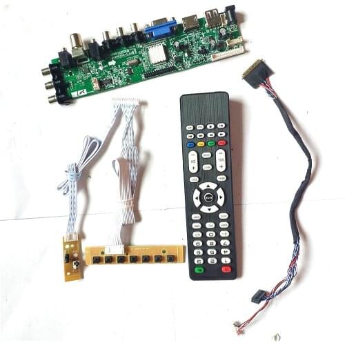 For LTN160AT06-U01/U02/U03/W01 HDMI-Compatible VGA USB AV TV 3663 LVDS 40PIN universal DVB 1366*768 LCD Controller board