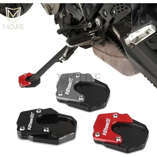 For SUZUKI V-STROM 1000 VSTROM 1000XT 1000 XT 16-19 Motorcycle CNC Kickstand Foot Side Stand Extension Pad Support Plate Enlarge