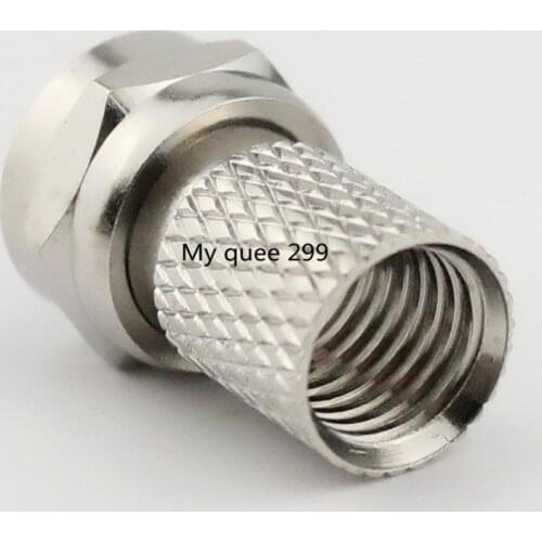 F head metric cable TV connector SYWV75-5 2P threaded F head distributor connector free tool