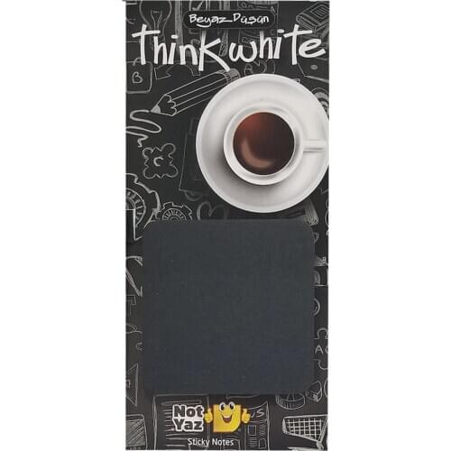Paste Notes Creative Post Black Colour Self Stick Notes Self-adhesive Sticky Note Cute Posted Pads 100 Sheets/pad With stand