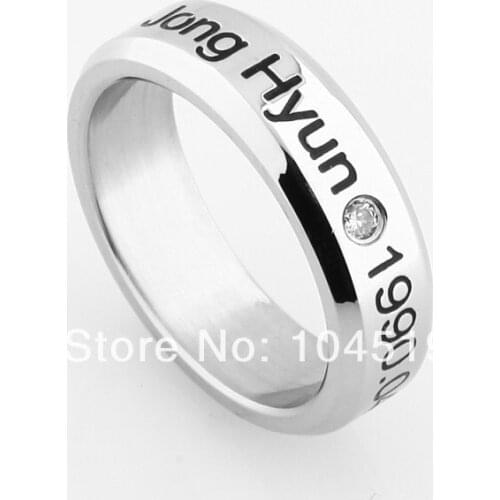 Kpop Shinee JONGHYUN KPOP anillo Free Goods Send Leather cord rings