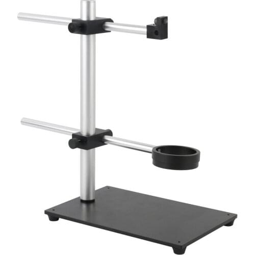 Full Metal Adjustable Microscope Stand Lab HDMI VGA USB Digital Video Camera Holder Stand LED Light Boom Stand