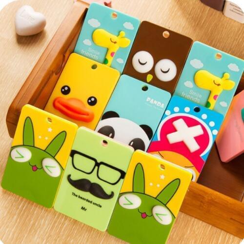 Cute card case Key holder Bank Credit Card Holders Card Bus ID Holders Identity Badge with Cartoon Retractable Reel Kid Gift