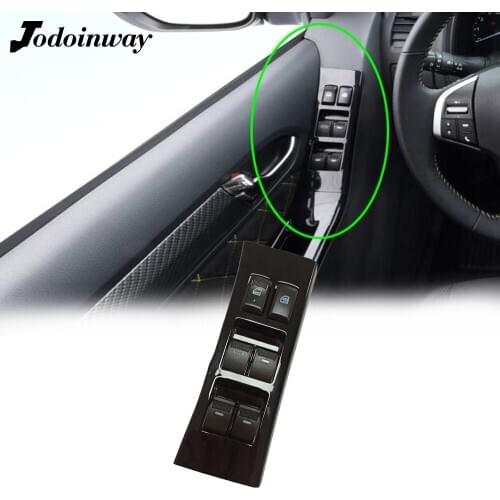 For Isuzu Dmax D-Max Mu-x Multifunction Auto Window Control Switch Piano Black Lifter Button With Panel Accessories