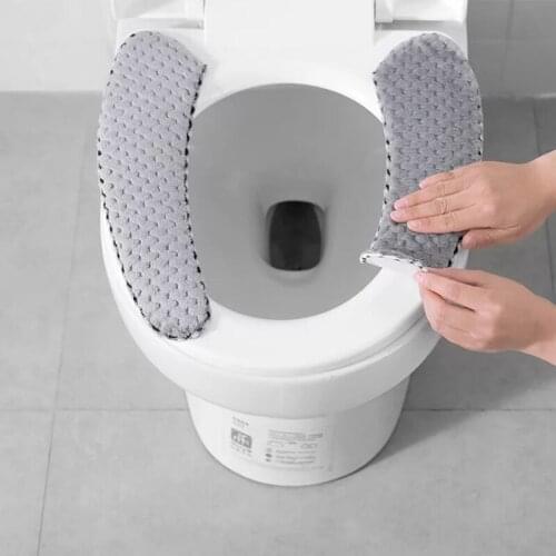 Nordic Winter Thick Toilet Seat Covers Soft Washable WC Toilet Lid Cover Universal Summer Closestool Mat Seat Case Bathr Access