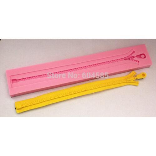 Personalized Zipper Decoration Fondant Mold Silicone Cake Mold Chocolate Mold FM032