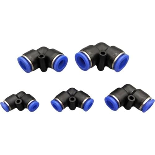 PVG" PV" 2Way 4 6 8 10 12 14 16MM Pneumatic L Type Elbow Fitting Plastic Pipe Connector Quick Fitting