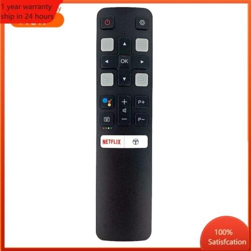 Universal Remote Control RC802V FUR6 Google Assistant Voice Remote Control For TCL TV 40S6800 49S6500 55EP680 Replace RC802V