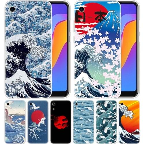 Luxury Silicone Case Japanese Art The Great Wave for Huawei Honor 9X 8A 7A 20 Pro 7X 8X 7S 8S 8 9 10 Lite View 20 20i 10i Play