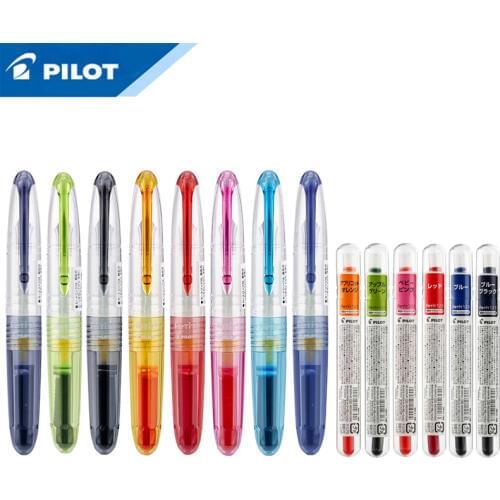 PILOT fountain pen and ink tank combination SPN-20F + IRF-10SPN F nib 0.5mm8 colors student writing supplies office stationery