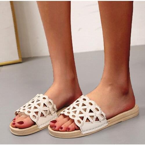 New Women Sandals Hollow Fashion Women Shoes Sandals Casual Shoes Female Slip On Slides Woman Shoes Plus Size Casual sandals