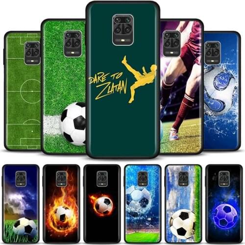 Football Soccer Ball Case For Xiaomi Redmi Note 10 Pro Max 9 8 7 Silicon Cover For Redmi K40 Pro Plus 9 Power 9A 9C 9T Shell