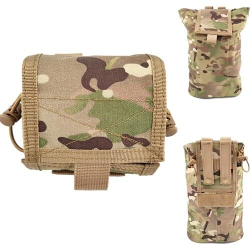 Tactical Dump Pouch Military Airsoft EDC Foldable Magazine Pouch Army Paintball Gear Hunting Camping Tool Molle Storage Bag