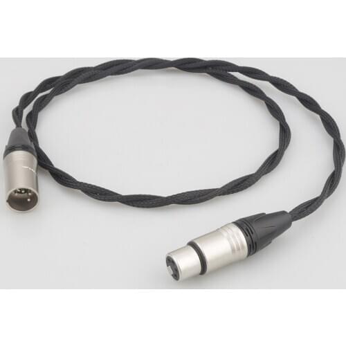 Audiocrast 4-Pin XLR (Balance) Male to 4-Pin XLR (Balance) Female Extension Cable, Headphone Extension Cable, Audio Cable