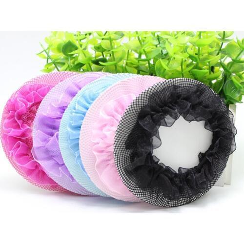 1 child dance headdress accessories elastic hair net hair ring ballet flower net bag hair accessories