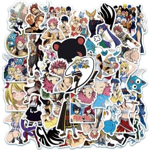10/30/50PCS Riman Fairy Tail Cartoon Graffiti Guitar Luggage Laptop Skateboard Waterproof Sticker Decoration Wholesale