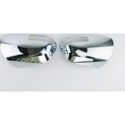 2012-2015 Door Mirror Trim Cover ABS 2 pcs Chrome Detector Car Styling For Toyota Fortuner SW4 Accessories