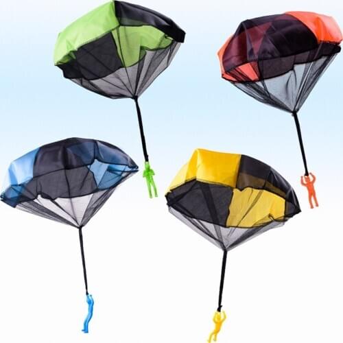 2pcs Hand Throw Soldier Parachute Toys Indoor Outdoor Games for Kids Mini Soldier Parachute Fun Sports Educational Toy Gifts Boy
