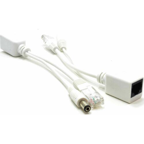 20pairs DC 12V IP Camera POE RJ45 Cable Power Over Ethernet Adapter Injector Splitter