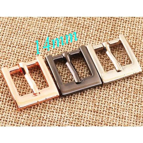30 PCS Rose Gold/Silver/Gunmetal Center Bar Buckle 14mm Metal Slide Belt Purse Bag Handbag Wholesale Leather Craft Buckles