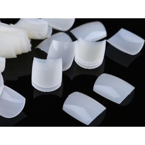 500Pcs Transparent Design French False Acrylic UV Gel Foot Toe Nail Art Tips M76F