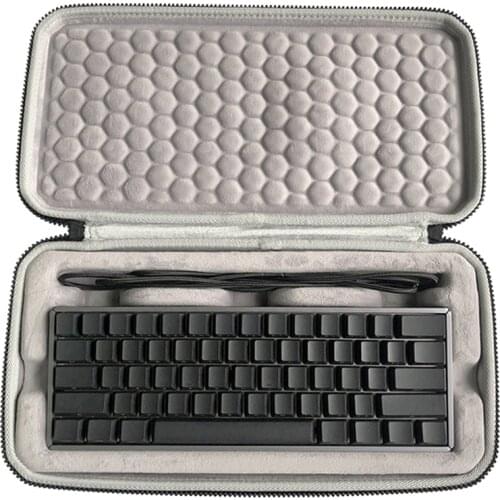 Portable Case For IQUNIX F96 F60S Lambo62 X87 Mechanical Keyboard Storage Keyboard Shockproof Compressive Elastic Sponge Zip Box