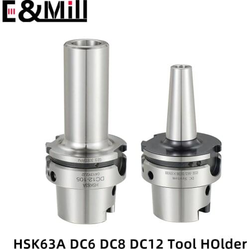 HSK63A DC6 DC8 DC12 90L 120L 160L 200L Tool Holder High Precision HSK63 DC Chuck For Grinding Milling Cutter NC Machining Center
