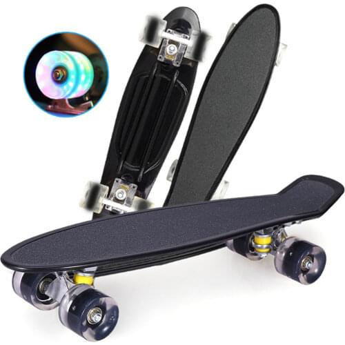 Kids Skateboard 22 Inch For Kids Mini Cruiser Board Penny Board Retro Longboard Scooer Skate-board For Kids Boys Playing