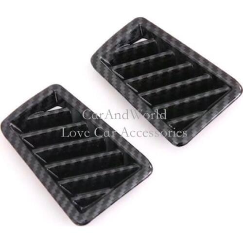 For Toyota Avalon XX50 2019 2020 Front Console Air Condition Outlet Vent Cover Molding Frame Trims Carbon Fibre Car Accessories