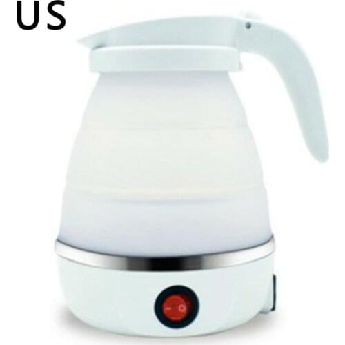 Travel Folding Kettle 304 Stainless Steel Thermostatic Electric Kettle Outdoor Carrying Telescopic Kettle US