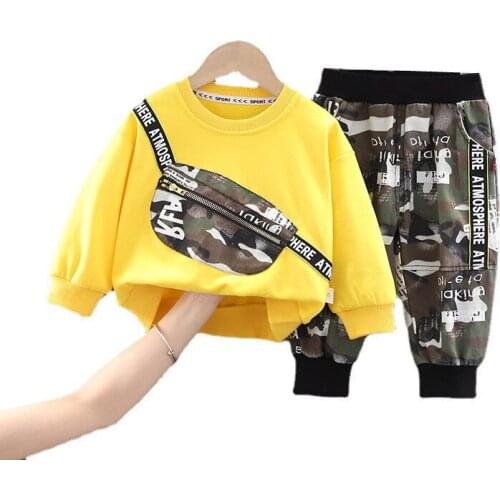 Spring Children Boys Fashion T-Shirt Pants 2Pcs/Sets Toddler Casual Clothing Kids Sportswear Autumn Baby Girl Cartoon Tracksuit