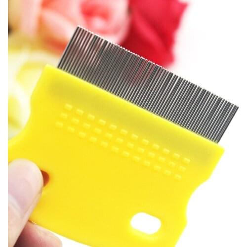 Anti Lice Comb Pet Dogs Cats Stainless Steel Long Short Needle Deforming Eggs Knot Grooming Grate Seahorse Flea Light Weight