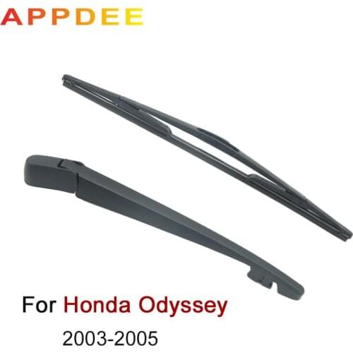 APPDEE Wiper 12" Rear Wiper Blade & Arm Set Kit For Honda Odyssey 2003-2005 MPV Windshield Windscreen Rear Window
