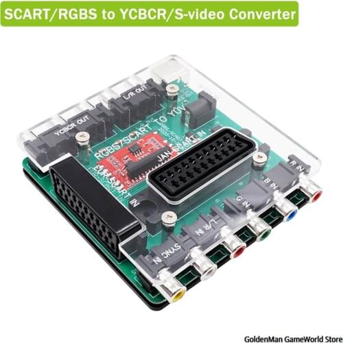 Bitfunx SCART/RGBS to YCBCR/S-video Converter for Retro Games Console DC Dreamcast Mega Drive SFC PS2