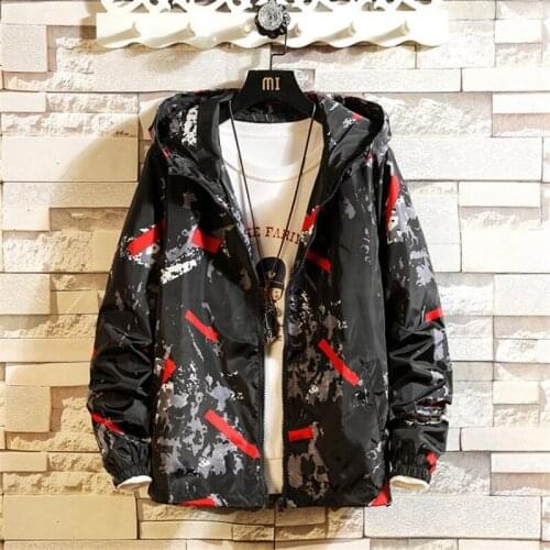 Spring Autumn Men Bomber Jacket Nice Casual Loose Hooded Long Sleeve Camouflage Military Jackets Male Windbreaker Outwear M-5XL